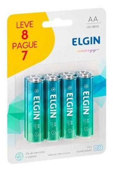 Imagem de Pilha Alcalina Aa Elgin Energy Lr6 1,5v Leve 8 Pague 7