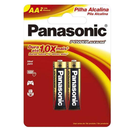 Pilha Alcalina AA Panasonic Bateria 2A Pequena 2 unidades Menor preço em Pilha Alcalina AA Panasonic Bateria 2A Pequena 2 unidades