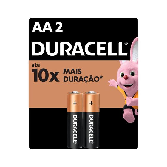 Imagem de Pilha Alcalina AA Pequena Duracell Com 2 Unidades