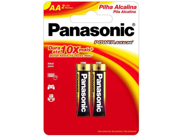 Imagem de Pilha Alcalina AA Power Alkaline LR6XAB/2B192 - Panasonic 1,5V 2 Unidades