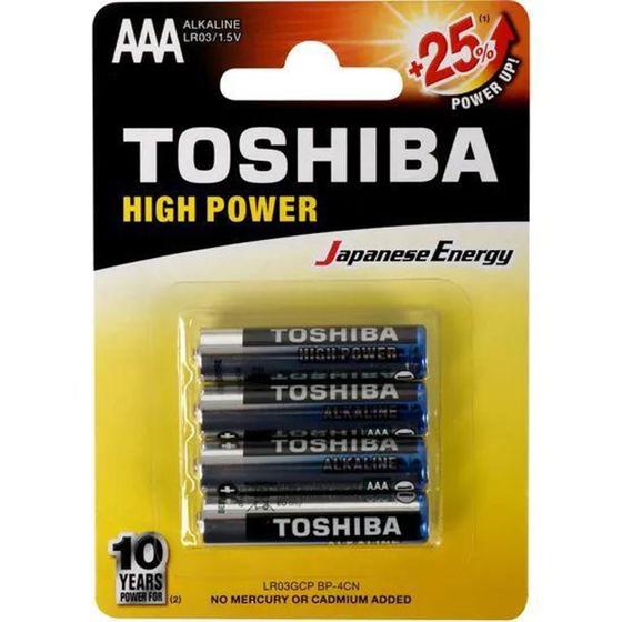 Pilha alcalina aaa 1,5v lr03gcp toshiba c/4 lr03gcp bp-4cbh Menor preço em Pilha alcalina aaa 1,5v lr03gcp toshiba c/4 lr03gcp bp-4cbh