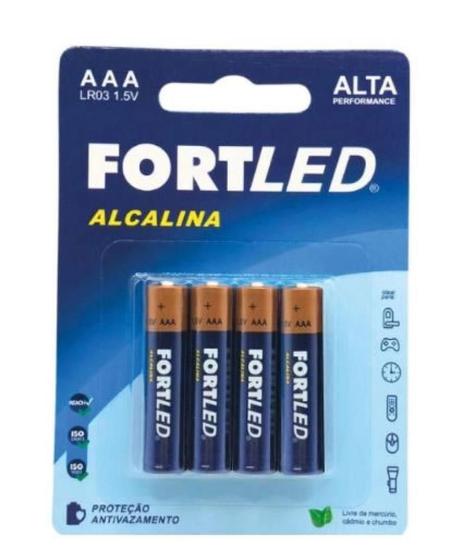 Imagem de Pilha alcalina aaa fortled 4 un   1827