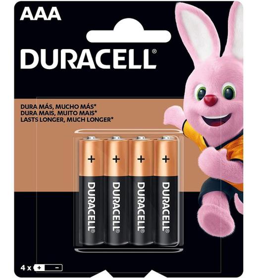 Imagem de Pilha alcalina aaa palito 4 un duracell - 6415