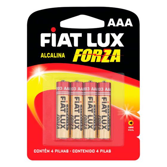 Imagem de Pilha alcalina AAA palito 4 unidades Fiat lux Forza