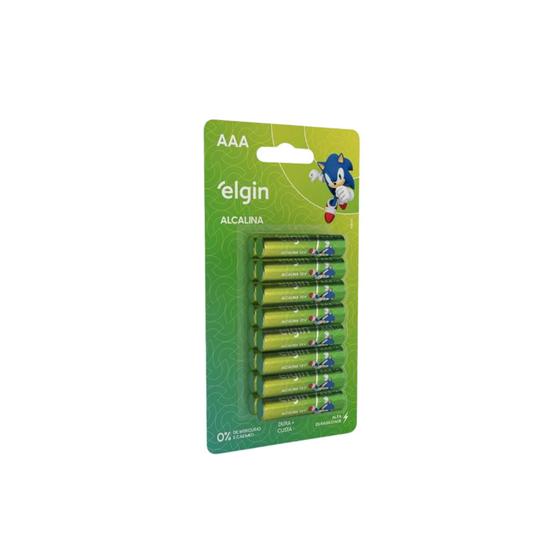 Pilha Alcalina AAA Palito com 16 unidades Elgin Menor preço em Pilha Alcalina AAA Palito com 16 unidades Elgin