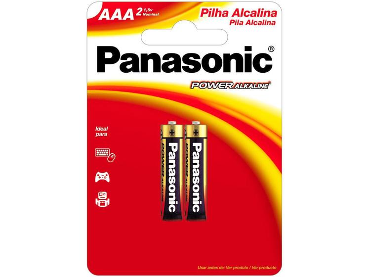 Imagem de Pilha Alcalina AAA Power Alkaline LR03XAB/2B192 - Panasonic 1,5V 2 Unidades