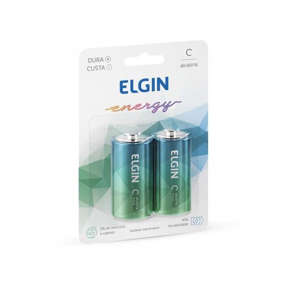 Imagem de Pilha Alcalina C Elgin LR14 1,5V com 2 unidades