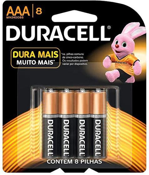 Pilha Alcalina Duracell Duralock AA com 8 Unidades Menor preço em Pilha Alcalina Duracell Duralock AA com 8 Unidades