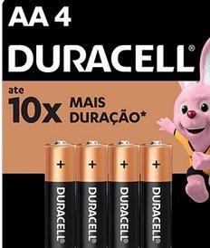 Imagem de Pilha Alcalina Duracell Pequena AA - BT 4 UN