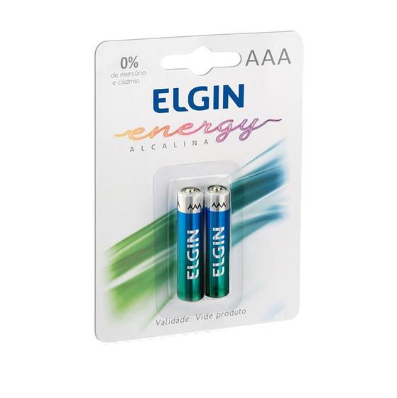 Imagem de Pilha Alcalina Elgin Aaa 1.5V Blister Com 2 Unidades