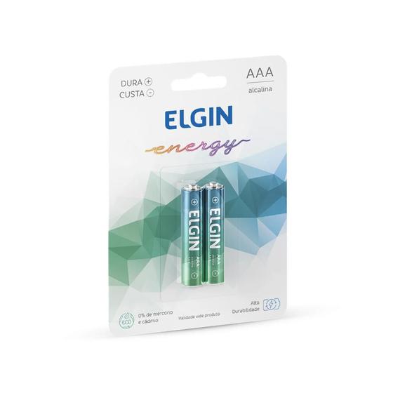 Imagem de Pilha alcalina elgin energy aaa c/2 lr3 1.5v 82154