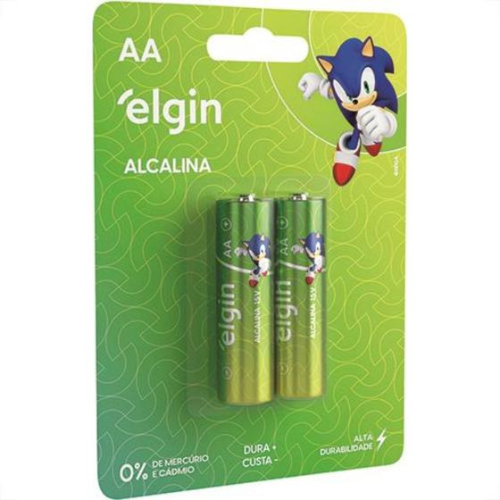 Imagem de Pilha Alcalina Elgin Peq.Aa2 C/2 - Kit C/10 Unidades