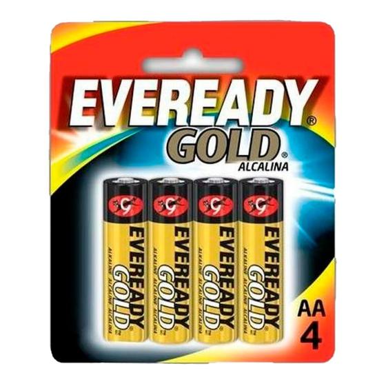 Imagem de Pilha Alcalina Eveready Gold Pequena AA4 Com 4 Unidades