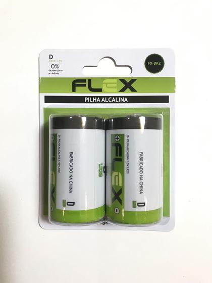 Imagem de Pilha Alcalina Flex Tipo D - Cart c/2 un