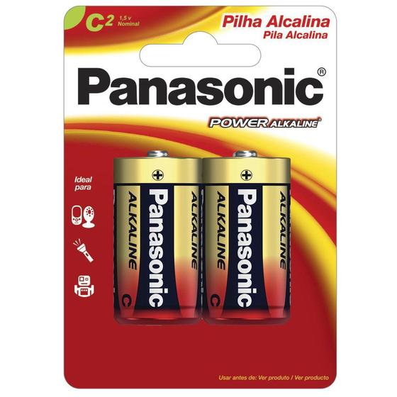 Pilha alcalina media c com 2 lr14xab/2b - PANASONIC Menor preço em Pilha alcalina media c com 2 lr14xab/2b - PANASONIC