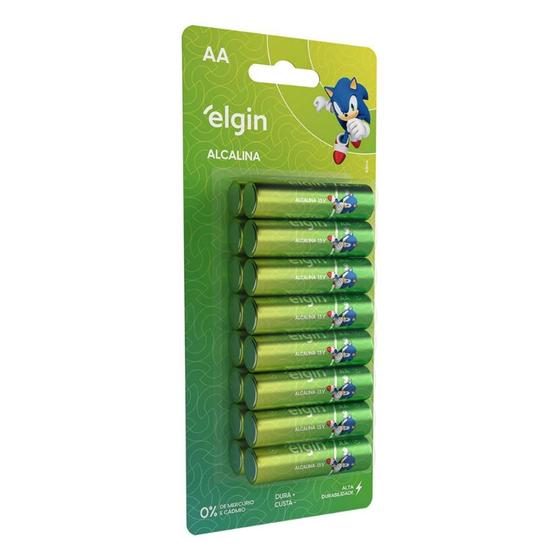 Imagem de Pilha Alcalina Pequena  AA Com 16 Unids. Ele000000082351 Elgin