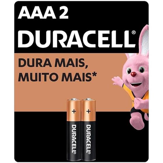 Imagem de Pilha Alcalina Pequena AAA C/2 (96389) - Duracell