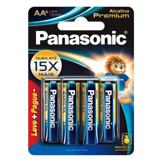 Imagem de Pilha Alcalina Premium Panasonic 1,5V AA6 3109