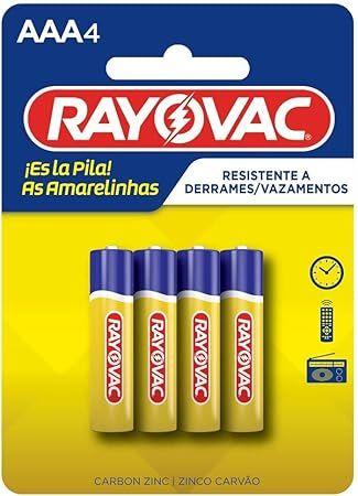 Imagem de Pilha Amarelinha AAA Palito com 4 Peças - Rayovac