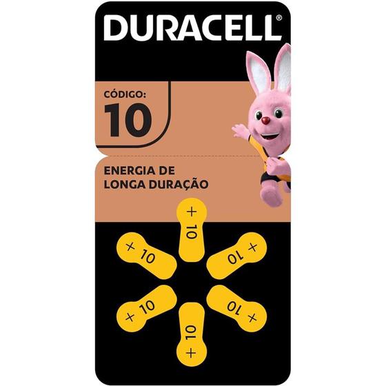 Imagem de Pilha Auditiva 10 C/6 (108838) - Duracell 