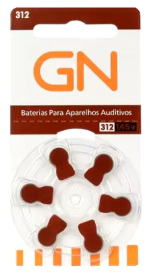 Imagem de Pilha Auditiva GN - Tamanho 312 - Cartela com 6 unidades