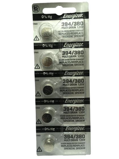 Imagem de Pilha Bateria 394 380 SR936SW Energizer 05 Unidades para Relogios Swatch