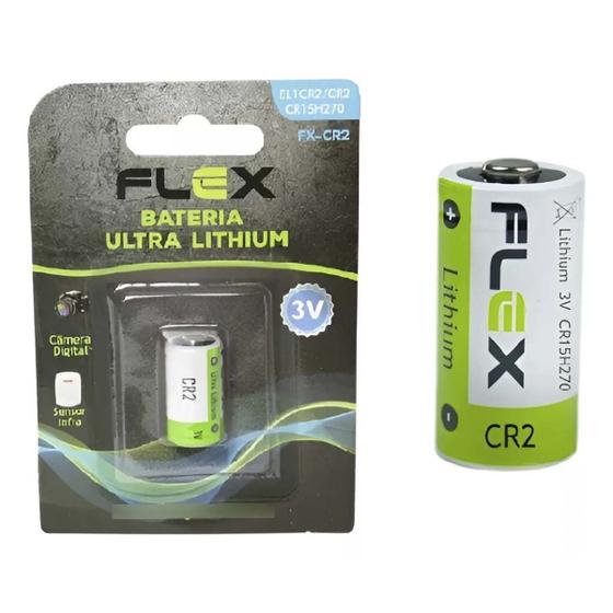Imagem de Pilha Bateria CR2 Flex 3v Para Sensor de Infra Cameras 