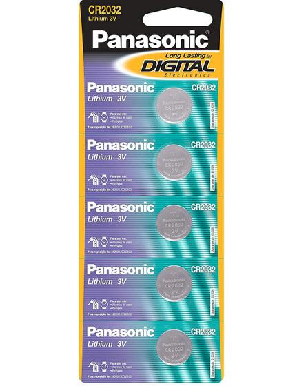 Pilha Bateria Panasonic Cr 2032 3v - Pc Chaves Controles - 5 Unidades Menor preço em Pilha Bateria Panasonic Cr 2032 3v - Pc Chaves Controles - 5 Unidades