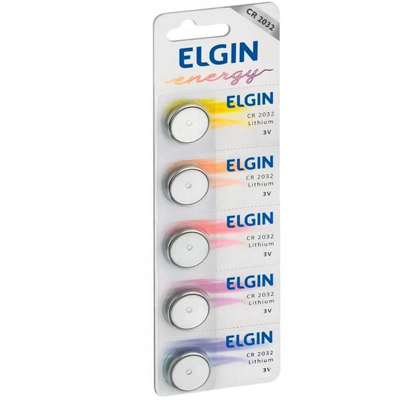 Pilha Botão Elgin Energy CR2032 Lithium 3V (cartela com 5 Unid.) Menor preço em Pilha Botão Elgin Energy CR2032 Lithium 3V (cartela com 5 Unid.)