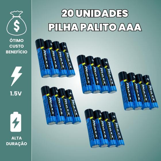 Imagem de Pilha Comum 60 Unidadas Pacote Caixa Pilhas Pequenas