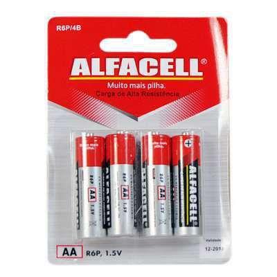Imagem de Pilha Comum AA/R6P/1.5V com 4UN - Alfacell