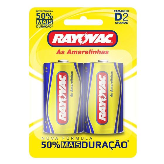 Imagem de Pilha comum grande d2 com 2 10298 - RAYOVAC