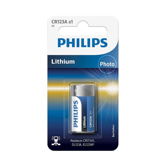 Imagem de Pilha de lítio Philips CR123A 3V