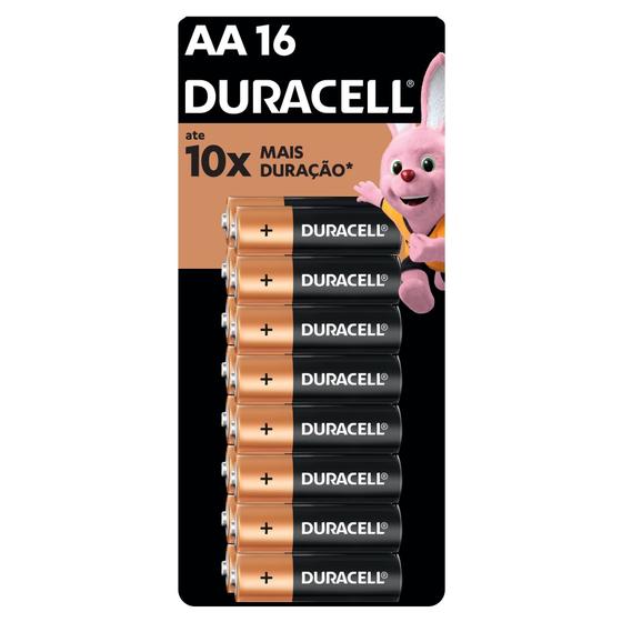 Pilha Duracell Alcalina AA 16 Unidades Menor preço em Pilha Duracell Alcalina AA 16 Unidades