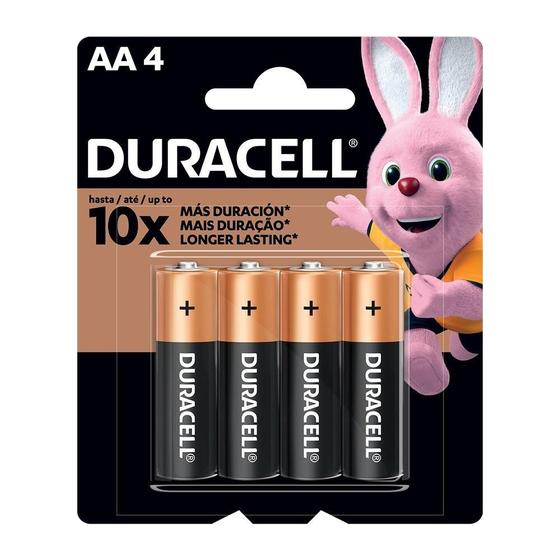 Imagem de Pilha Duracell Alcalina Pequena AA - Embalagem com 4 unidades
