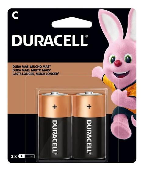 Imagem de Pilha Duracell Media C Com 2 Pilhas