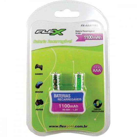 Imagem de Pilha Flex Recarreg,Aaa C/2