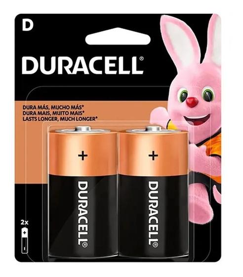 Imagem de Pilha Grande D Duracell Alcalina Cartela C/2 Unidades Lr20