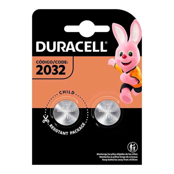 Imagem de Pilha Moeda Duracell 2032BR 2 Unidades