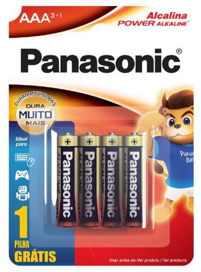 Imagem de Pilha Palito AAA Alcalina Panasonic - Leve 4 pague 3  (caixa com 12 cartelas)