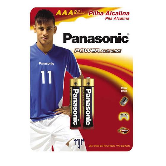 Pilha Palito Alcalina AAA 2 Unidades LR03XAB/2B Panasonic Menor preço em Pilha Palito Alcalina AAA 2 Unidades LR03XAB/2B Panasonic