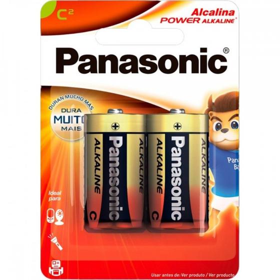 Imagem de Pilha Panasonic Alcalina Media Cartela 2 Pecas Lr14Xab/2B