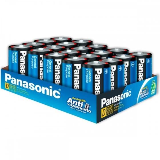 Imagem de Pilha Panasonic Grande D2 Com 1 Peca Um-1Sh300 - Kit C/20