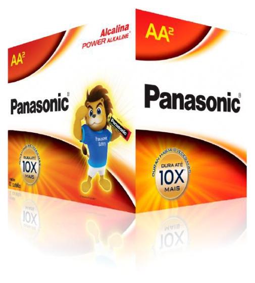 Imagem de Pilha Pequena AA Alcalina Panasonic - Cx 12x2 (24 unid)