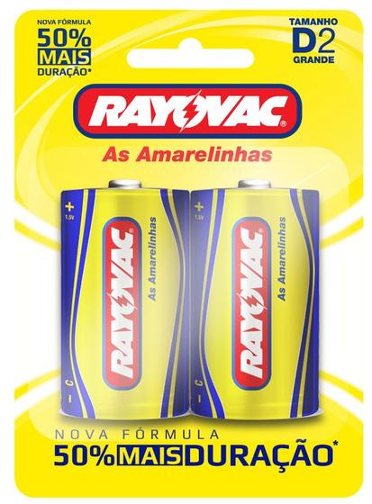 Imagem de Pilha Rayovac Amarelinha Grande com 2