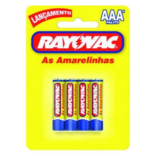 Imagem de Pilha Rayovac Amarelinha Palito com 4