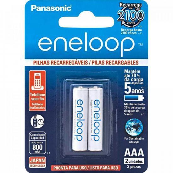 Imagem de Pilha Recarregável 1,2V AAA 800mAh Eneloop (C/2 Pilhas) Panasonic - CAR / 2