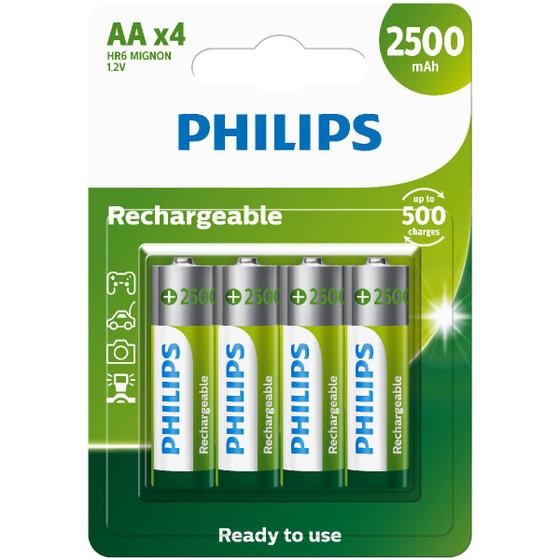 Imagem de Pilha Recarregável AA 2500MAH Blister com 4 Unidades R6B4RTU25/59