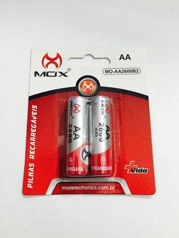 Imagem de Pilha Recarregável AA 2600 Mah Mo-AA2600B2 C/ 2 - Mox