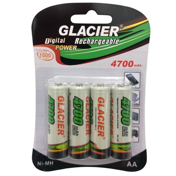 Imagem de Pilha Recarregavel Aa 4700mah Cartela Com 4 Unidade